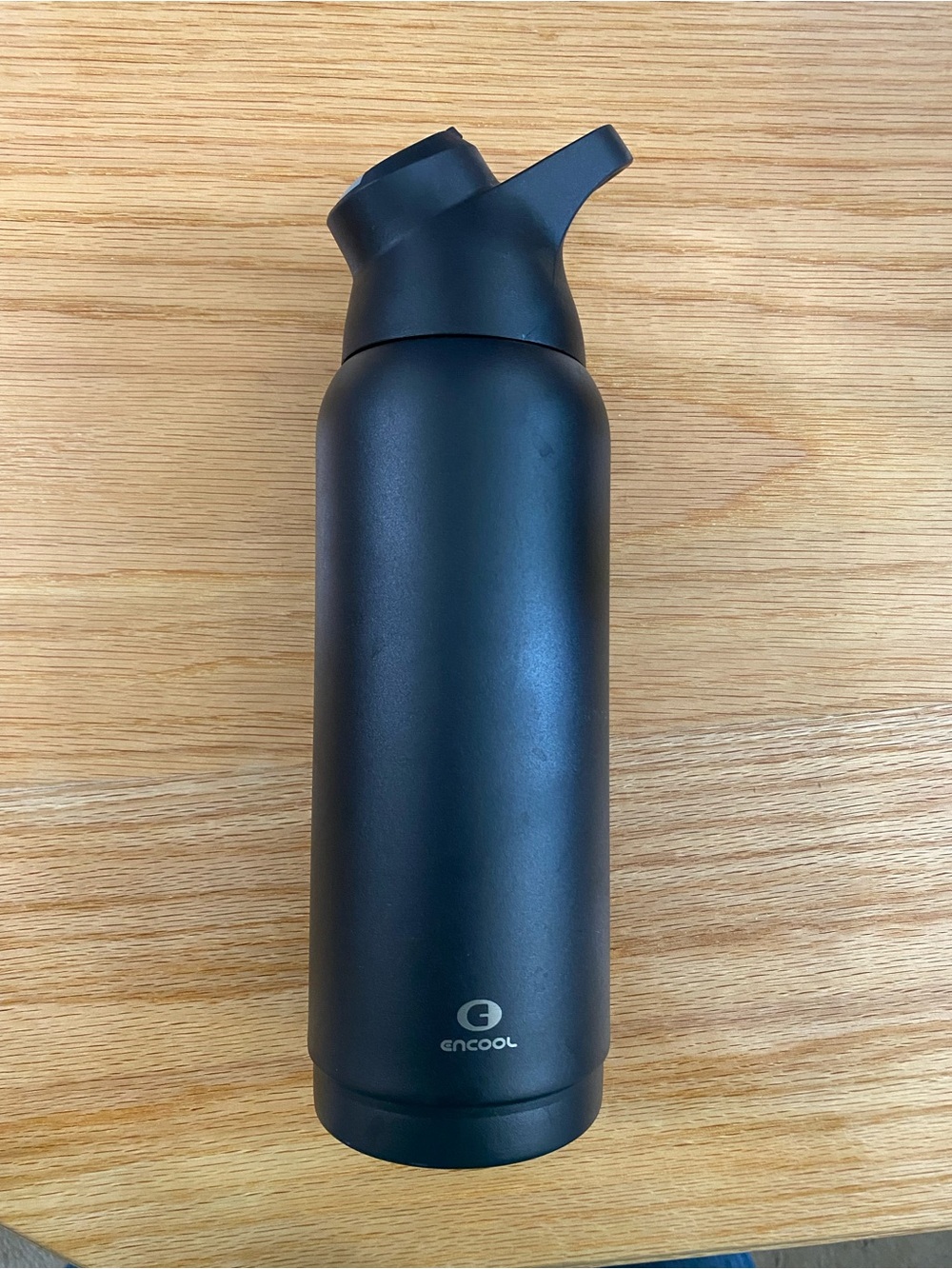 Encool Matte Black Insulated Water Bottle